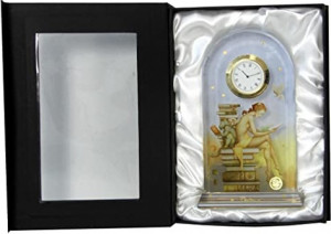 10570130 Goebel Часы 18,5см "Экслибрис" Паркес Стекло