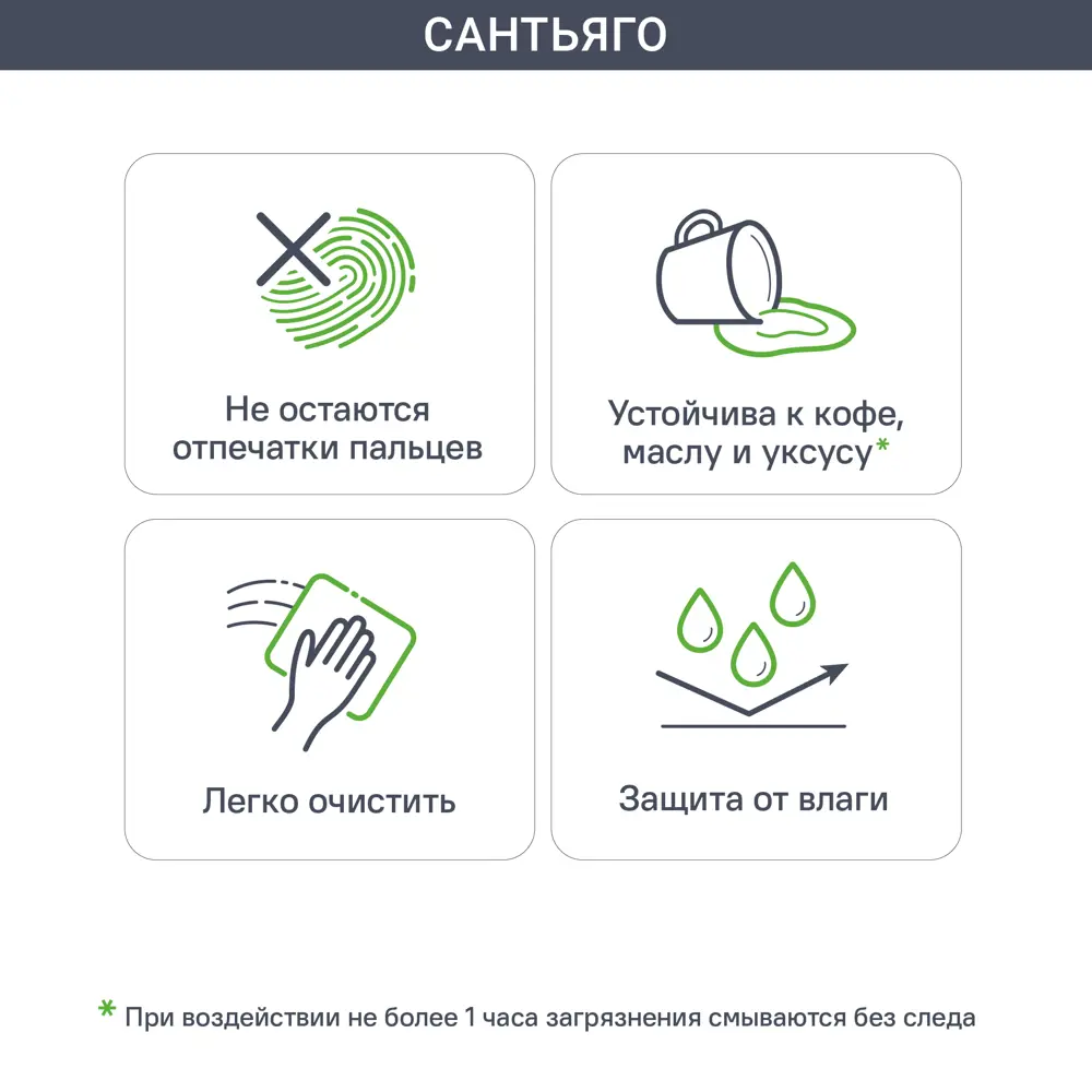 Фасад кухонный Сантьяго Delinia ID 39.7x102.1 см - элегантность в деталях 82676495 STLM-0033787 - Вид №2
