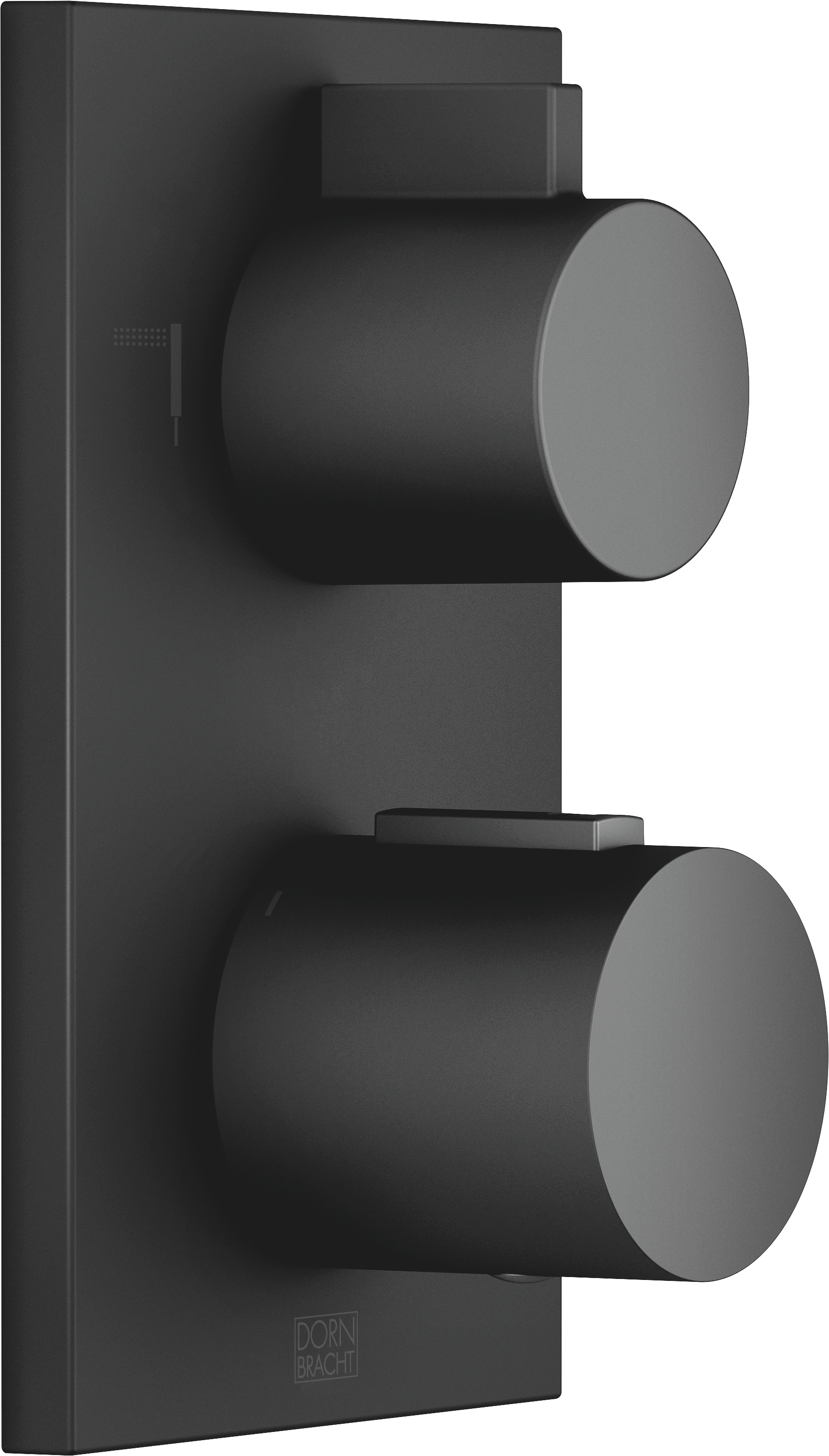 Скрытый термостат с двухфункциональным регулятором громкости - матовый черный 36426670-33