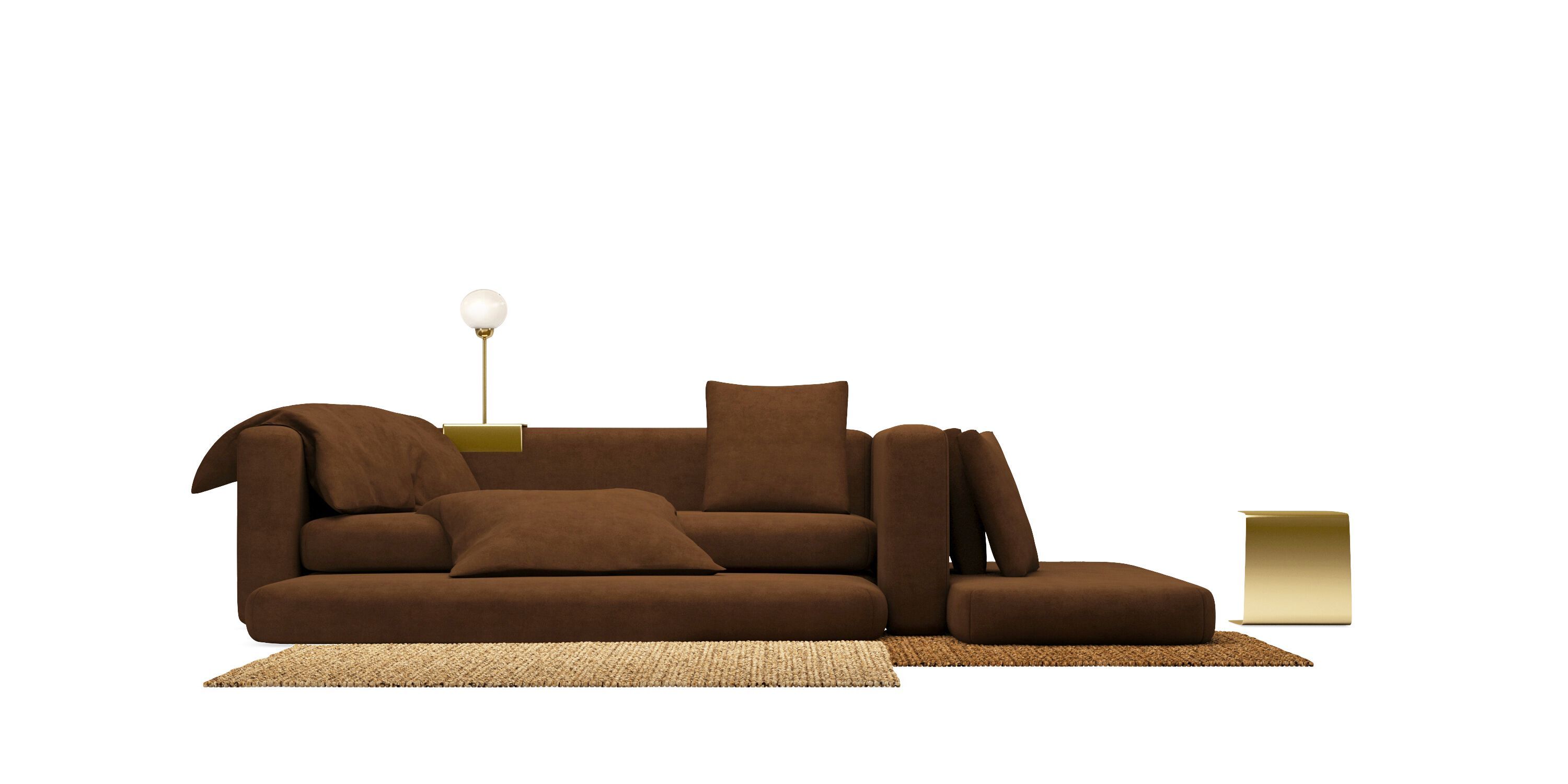 Ткань диван HANNABI MODEL NO.28 LONG ARCH-00126294 - Вид №8