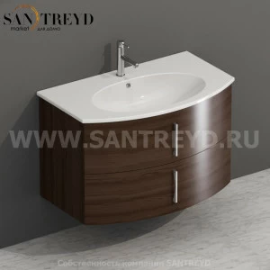 MDMC80Y6167 Тумба с двумя ящиками 78 см коричневая Globo 4ALL Италия