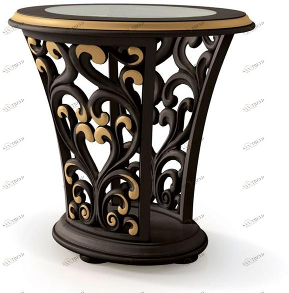 Carpanese Home Высокий овальный деревянный стол Heritage 6130