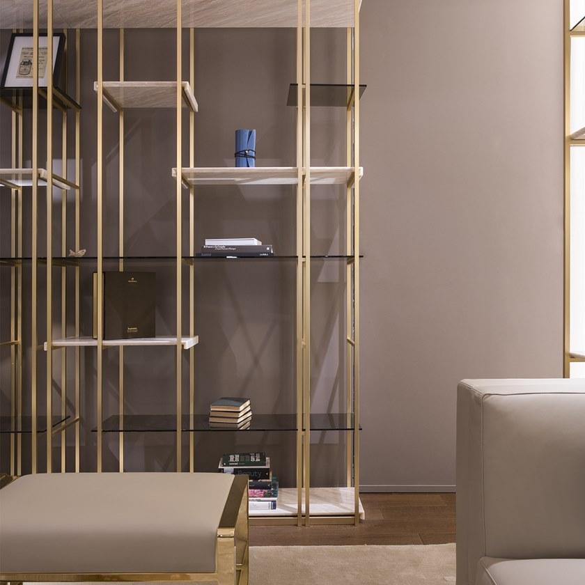 Paolo Castelli Открытый книжный шкаф из металла и мрамора sun-id-1442979 - Вид №5