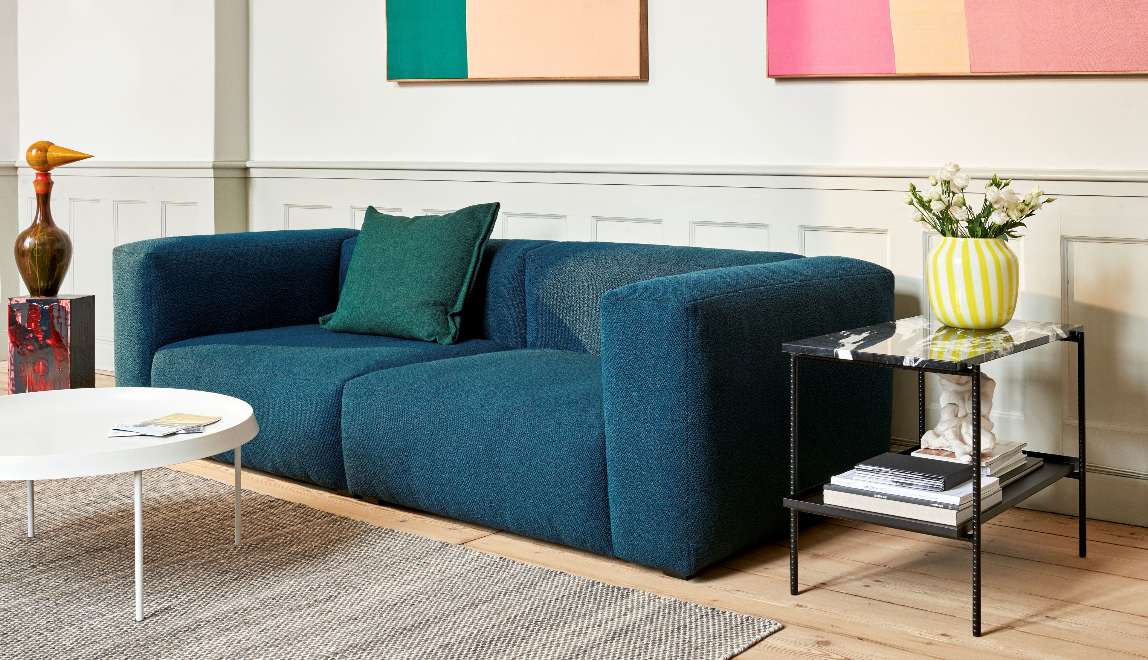 Прямоугольный мраморный журнальный столик с подносом Hay арматура ARCH-00101742 - Вид №3