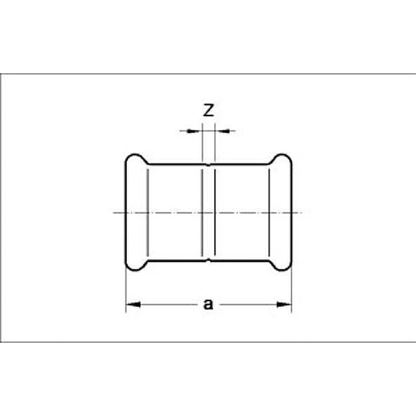 12827015 SANHA 28270 SANHA-Therm Industry муфта ВПр-ВПр 15 мм  - Вид №1