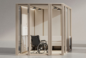 Многосторонняя акустическая офисная кабина для инвалидов