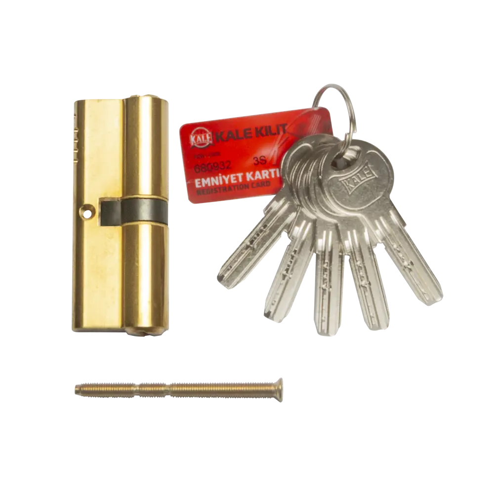 Цилиндр замка Santreyd 35x35 с защитой от взлома в золотом исполнении 18804630 STLM-0893285 - Вид №2