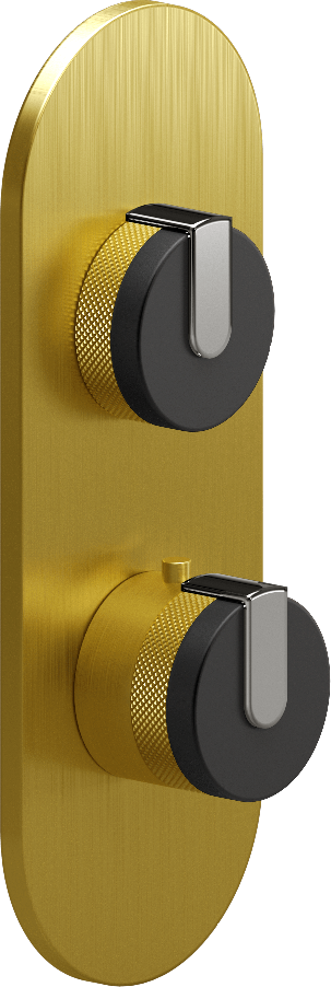E-8026-R1MBKE0-L1PC-BB-T Планка M-Series с 2 ручками - Внешняя часть GRAFF MOD+