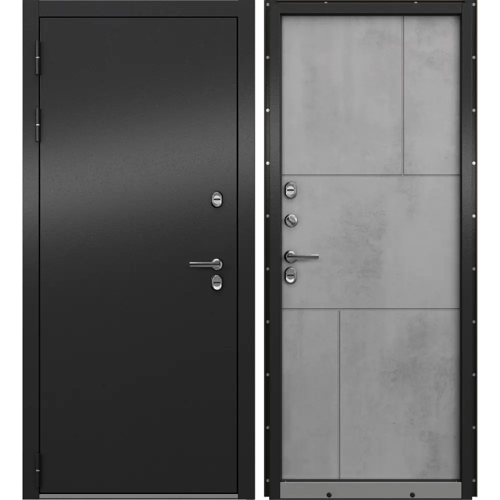 Дверь входная металлическая Крепыш 96x205 см левая серый 89382940 STLM-2209224 МАСТИНО  - Вид №1
