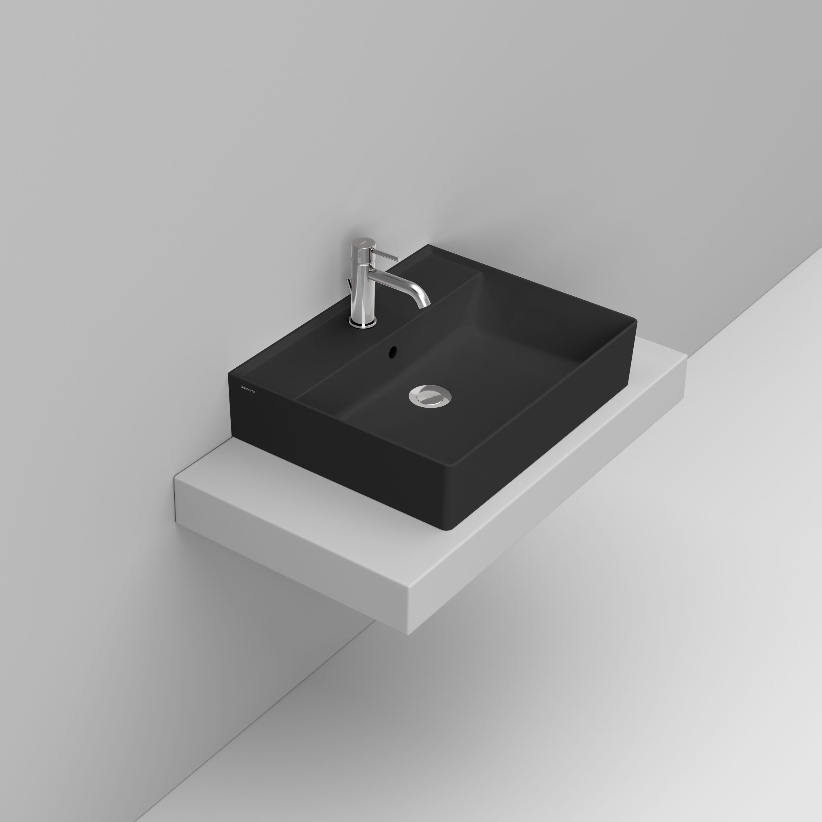 Керамическая раковина с одной столешницей с переливом Ceramica Dolomite несколько ARCH-00004077 - Вид №3