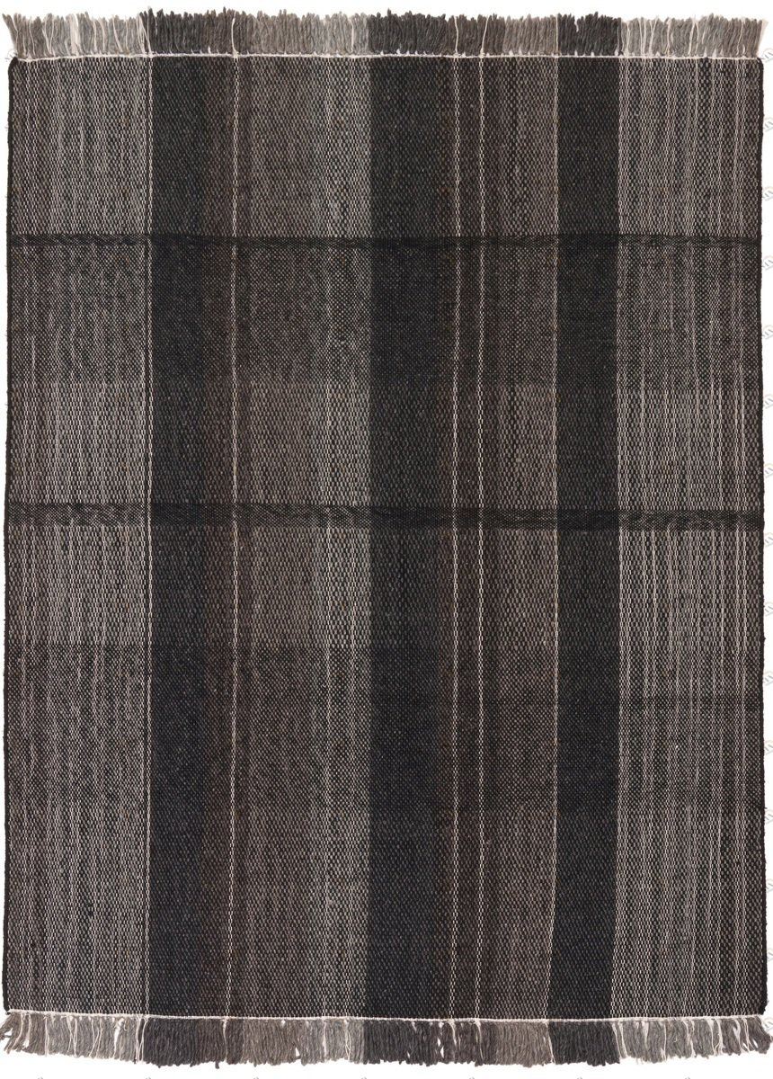 Ковер прямоугольный цвет черно-серый 300х200 см Norton Black Gray CARPETDECOR ДИЗАЙНЕРСКИЕ, HANDMADE 00-3893117 Серый;черный 