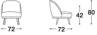 VOLPI Кресло из ткани Luigi volpi Lv-22003.po - Вид №2