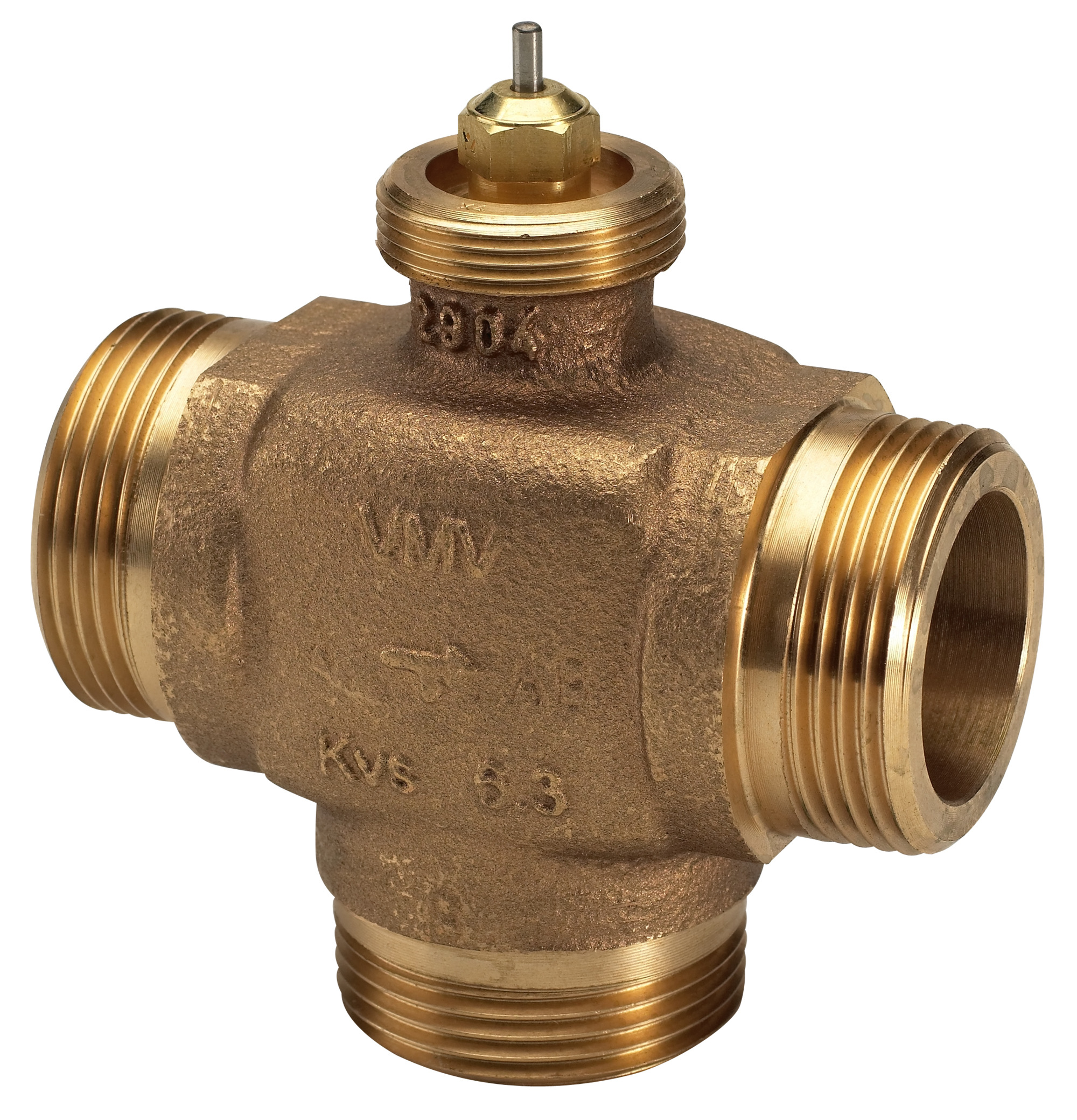 Danfoss Клапан регулирующий седельный трехходовой VMV VMV 40 регулирующий клапан Kvs 14.0 ext. 065F6040  - Вид №16