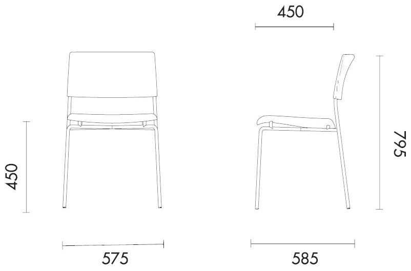 Grado Design Кожаное кресло и стальная основа Stilo Stl-ch-01 - Вид №1