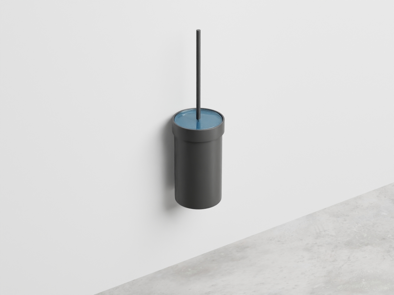 ACPSSOL-NM Ершик для унитаза из металла, с полочкой из окрашенного стекла, настенный cielo Аксессуары 2020 Ceramica Cielo