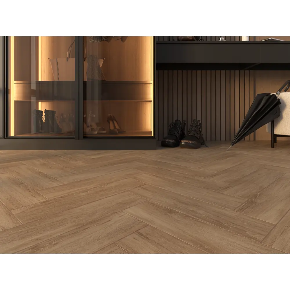 Глазурованный керамогранит Gracia Ceramica Taiga 12.5x50 см 0.875 м² матовый цвет коричневый STLM-2076268 - Вид №3