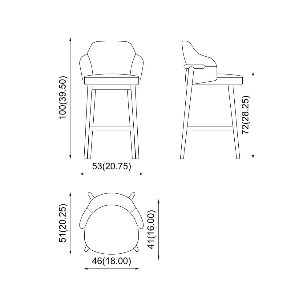 Мягкий стул со спинкой PIAVAL ARCH-00047702 - Вид №3