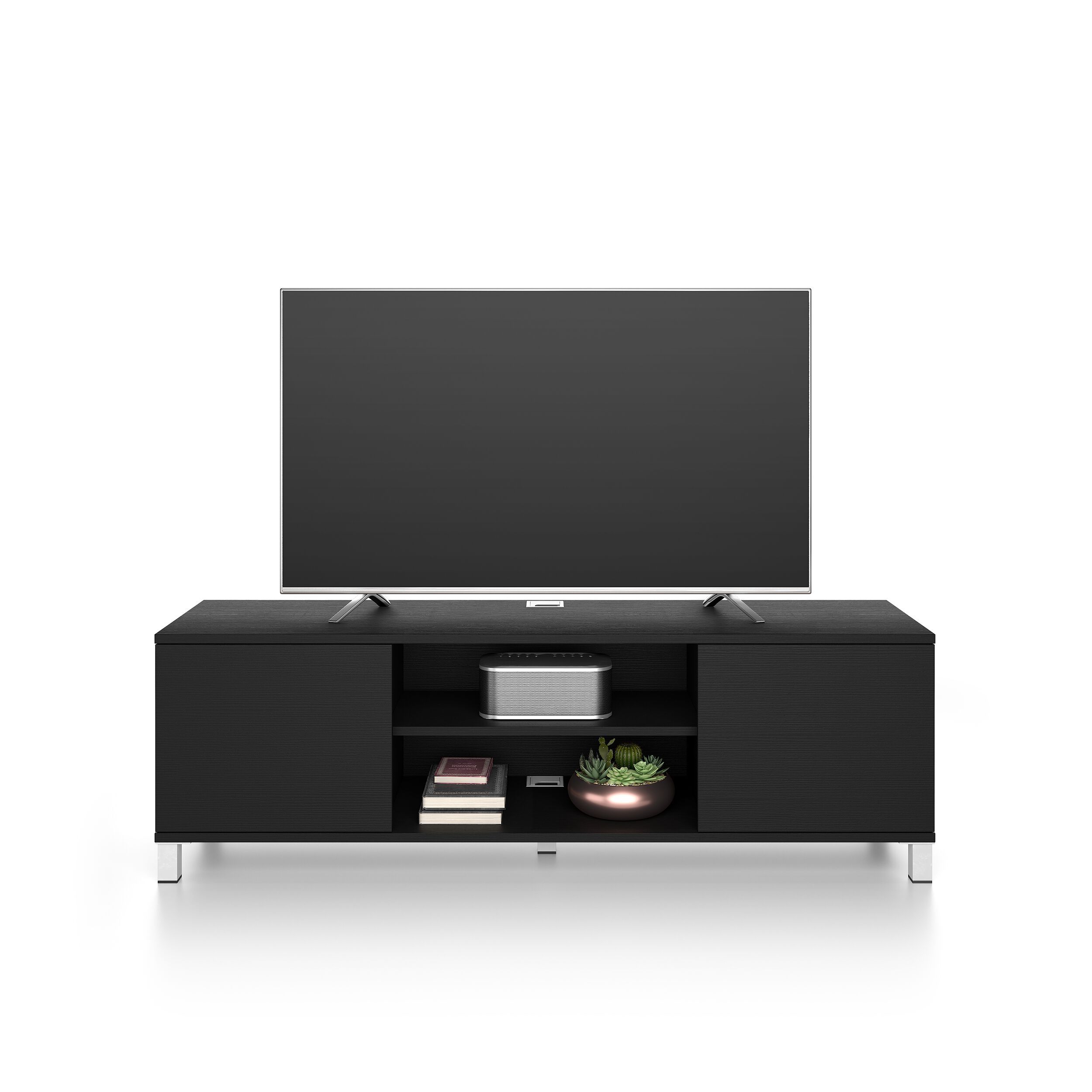 Мебель для телевизора из меламиновой ткани с системой кабельных втулок и распашными дверцами Mobili Fiver Rachele ARCH-00106865 - Вид №6