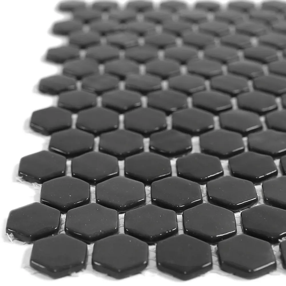 Мозаика стеклянная Natural STP-BK001-HEX 29x29 см цвет черный 84830257 STLM-2066524 Santreyd Steppa - Вид №5