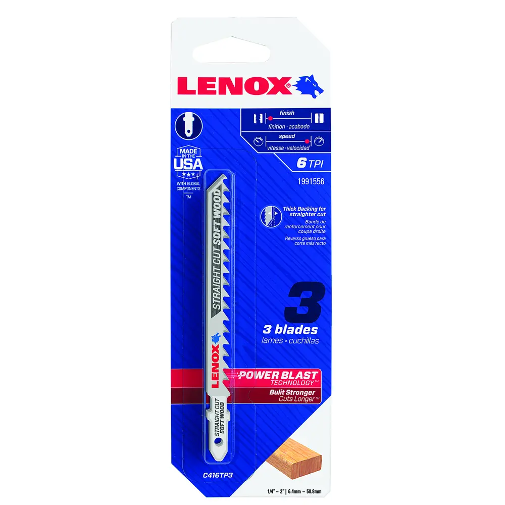 Пилки для лобзика по мягкой древесине C416TP Lenox, 3 шт. 82582650 STLM-2135654  - Вид №5
