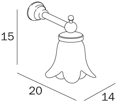 INDA® Настенный светильник для ванной Raffaella A32960 - Вид №1