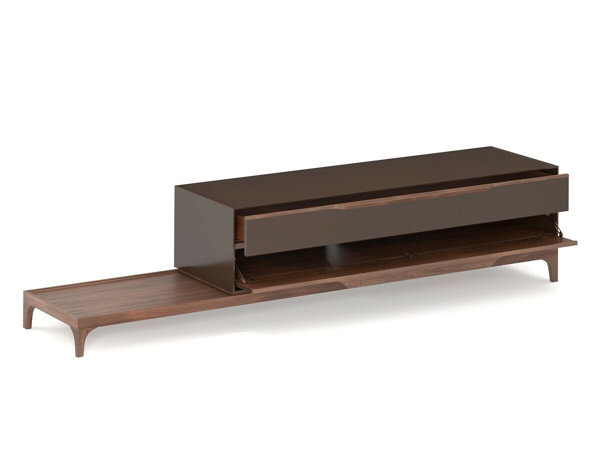 Деревянный шкаф для телевизора с выдвижным ящиком и откидной дверью AMPM CARLOTTA ARCH-00011906