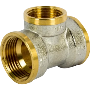 Тройник переходной 1"x3/4"x1" ВР мм никелированная латунь 027-8897 81962372 STLM-2150943