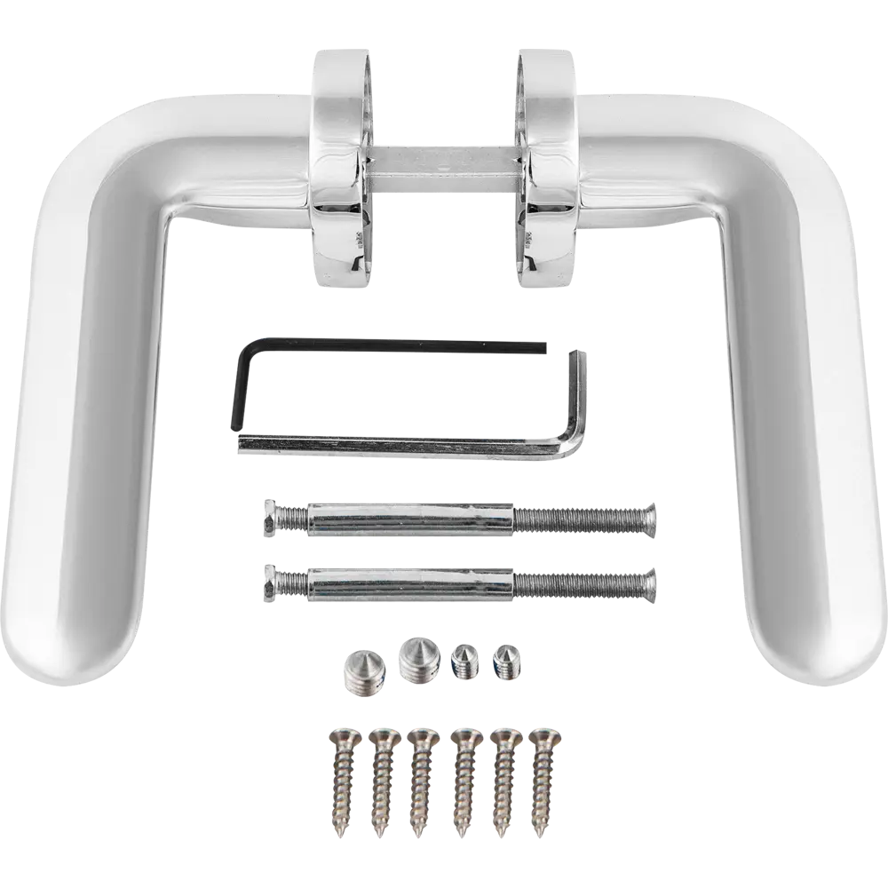 Ручка дверная Armadillo Excalibur URB4 без запирания ЦАМ гальваническое покрытие цвет хром STLM-2017443 - Вид №1