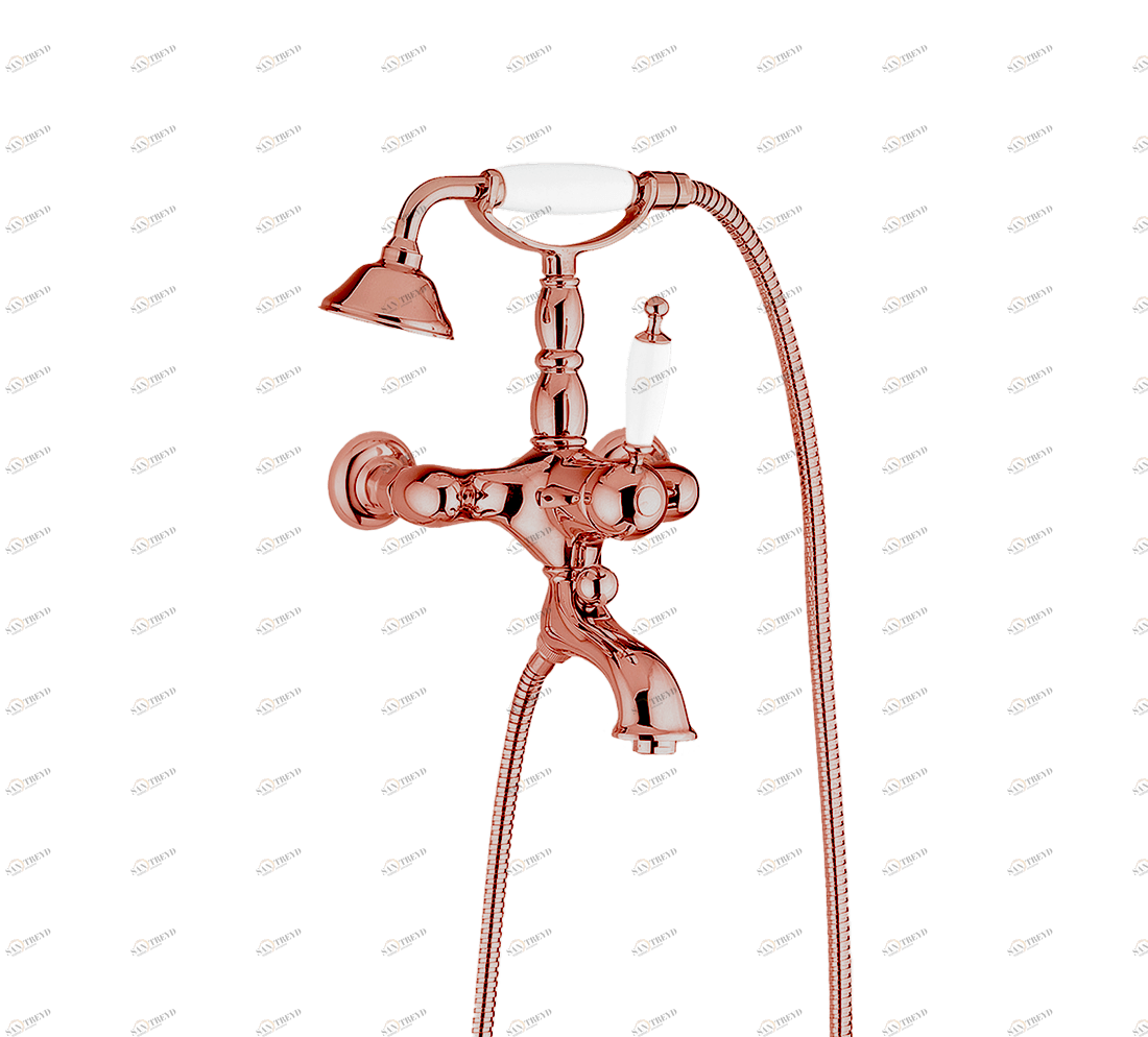 Gentry Home Смеситель для раковины, однорычажный, с автоматическим сливом 1 1/4 Thames Медь GH102042 