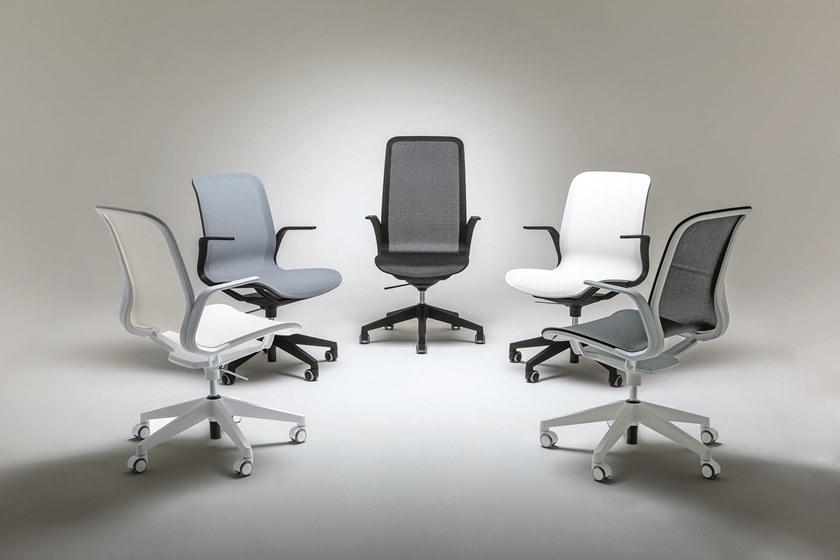 Luxy Стул для руководителя из нейлона® с подлокотниками и средней спинкой Smartlight sun-id-1480599 - Вид №2