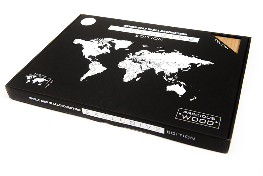 19-11 Карта-пазл wall decoration exclusive, 280х170 см, европейский дуб Mimi  - Вид №7