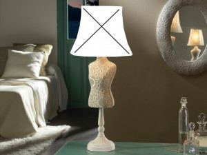 098574 Настольная лампа в форме манекена вязаная Schuller Vogue