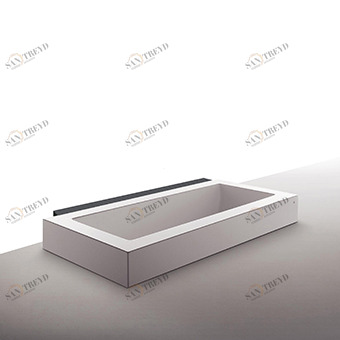 1GRAAPBI0CR0P Полувстраиваемая настенная ванна  Kos by Zucchetti Grande