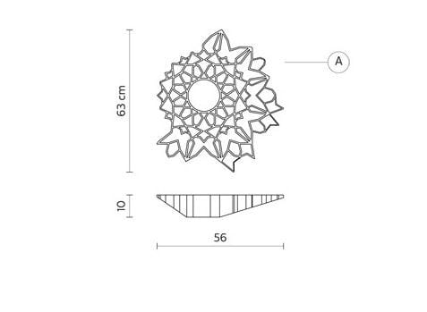 Технический мраморный светодиодный потолочный светильник Karman Notredame ARCH-00053800 - Вид №4