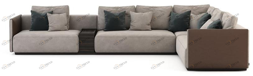 Stylish Club Угловой диван в бархате His Scf.hi07