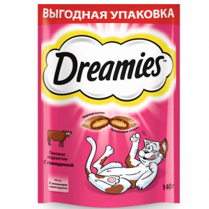ПР0048335 Лакомство для кошек с говядиной 140г Dreamies