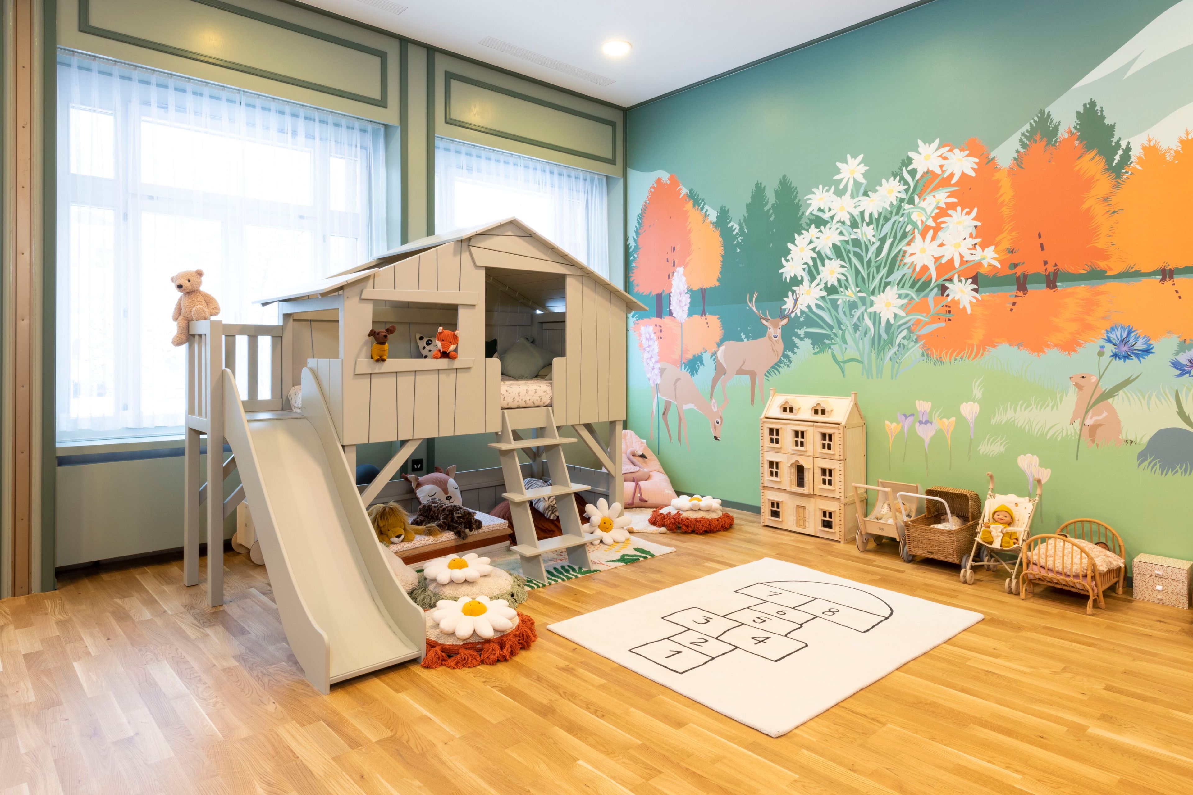 Кровать-чердак из МДФ с горкой и платформой Mathy by Bols TREEHOUSE BEDS &amp ARCH-00125739 - Вид №5