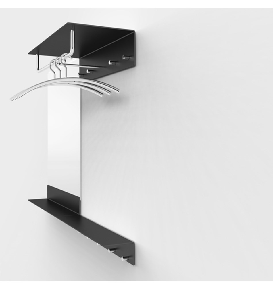 FROST Зеркальная полка » черный Алюминий Черный U4001-B  - Вид №4