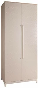1418 Шкаф двухстворчатый Сканди Жемчужно-белый R-HOME