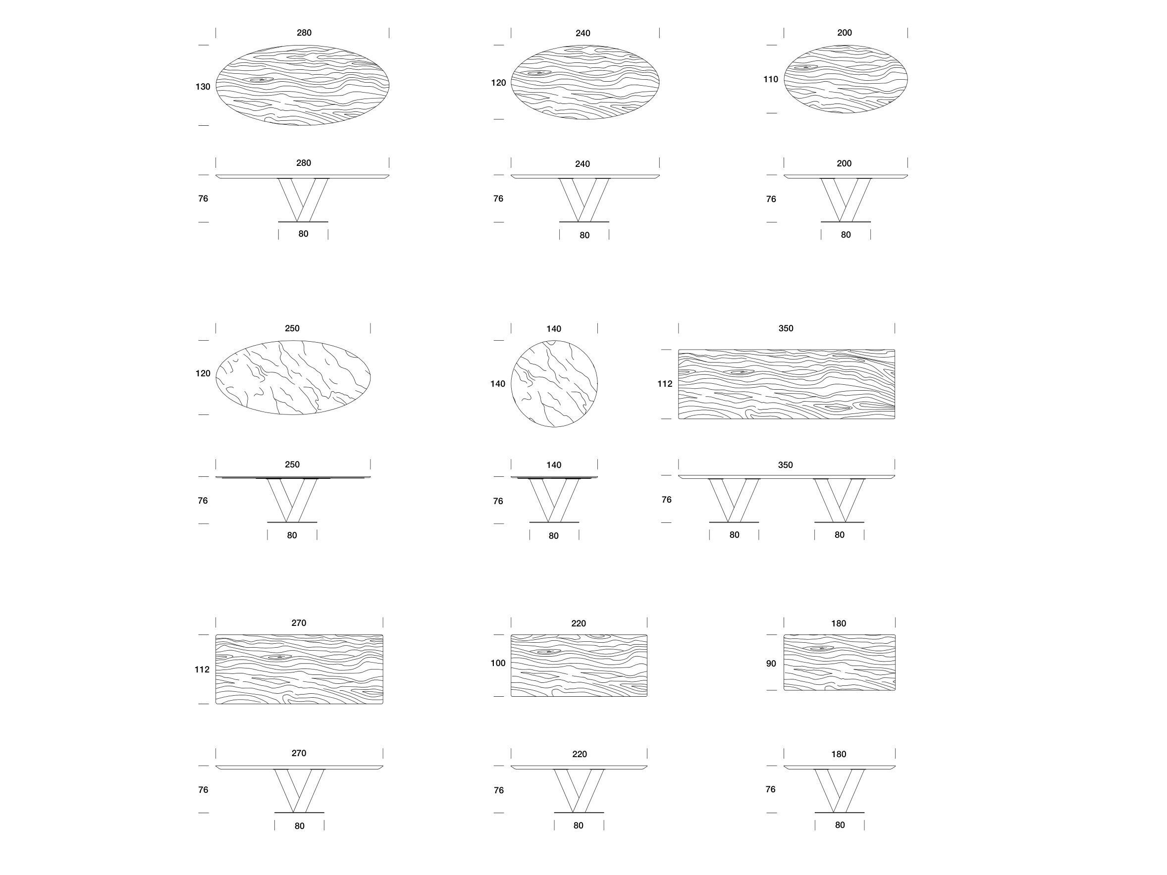 Овальный мраморный обеденный стол Former In Italia TOTÒ ARCH-00056259 - Вид №4