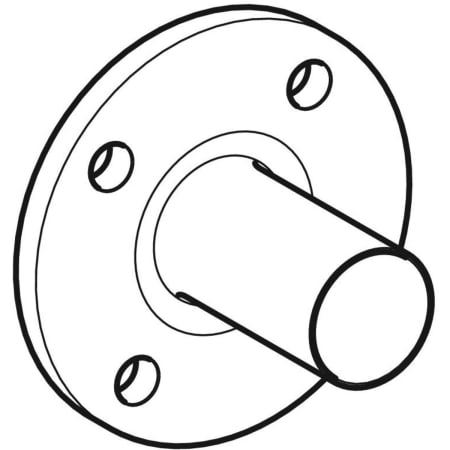 GEBERIT 23791 Фланец Geberit Mapress из углеродистой стали, PN 10/16, с гладким концевиком  - Вид №1