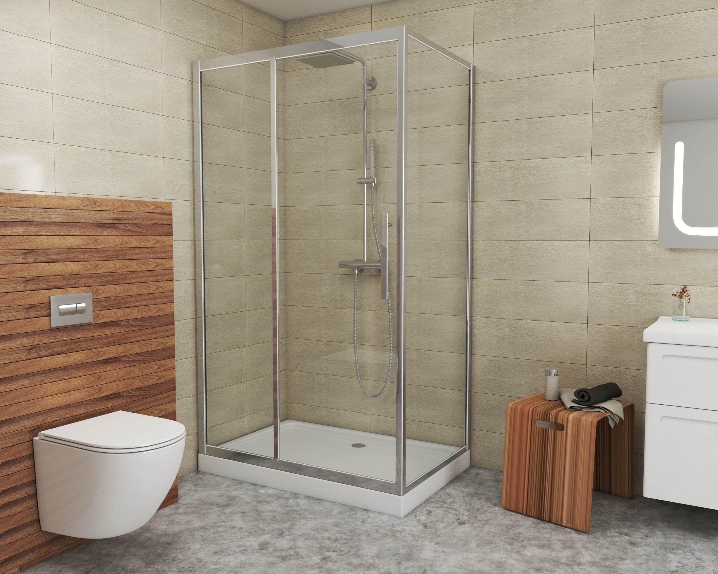 Душевое ограждение GROSSMAN PR-120SQL (120x80x200)  - Вид №1