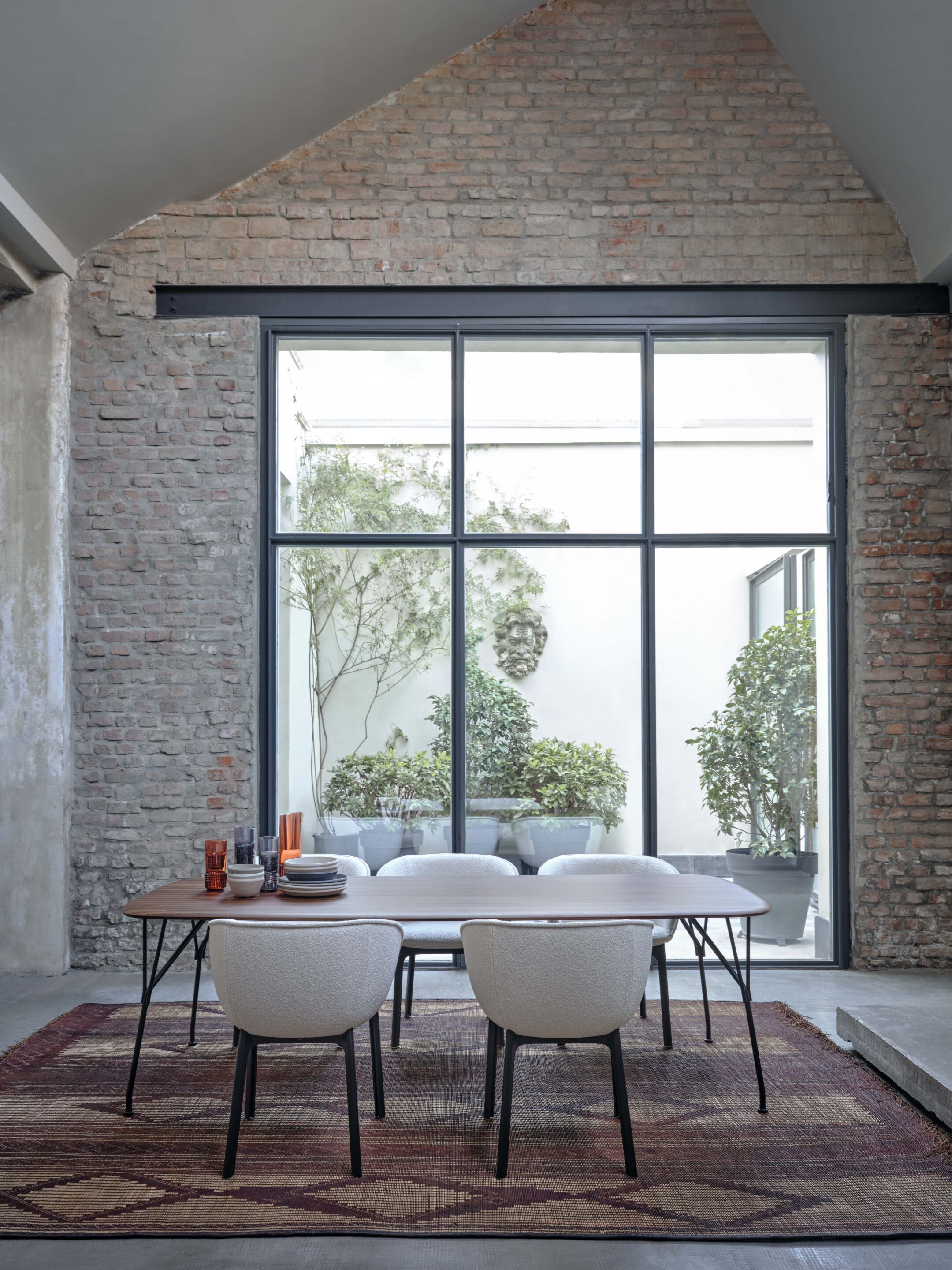 Прямоугольный стол из стали и дерева Kartell VISCOUNT OF WOOD ARCH-00037840 - Вид №1