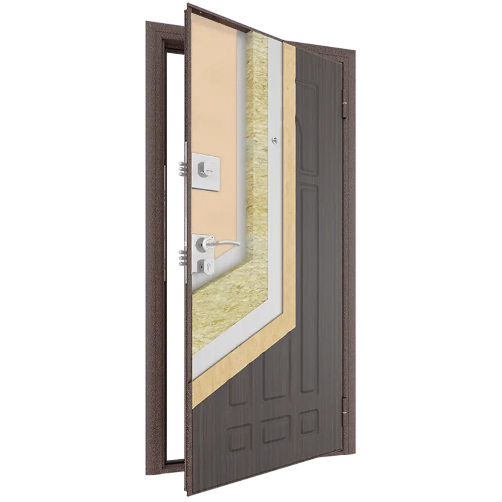 Дверь входная металлическая Оптим 98x205 см правая венге 84226060 STLM-2135717 DOORHAN  - Вид №7