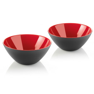 281412140 Набор из 2 мисок my fusion 12 см чёрно-красный Guzzini