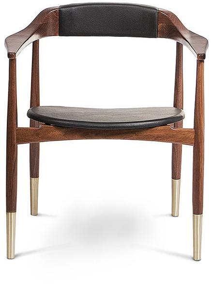 Essential Home Стул из орехового дерева с подлокотниками sun-id-1445968 - Вид №2