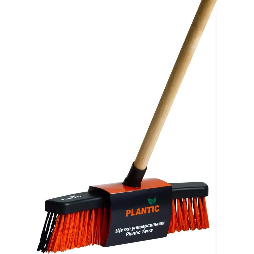 Щетка уличная Plantic Terra с деревянным черенком для комплексной уборки 88668260 STLM-0960984 - Вид №1