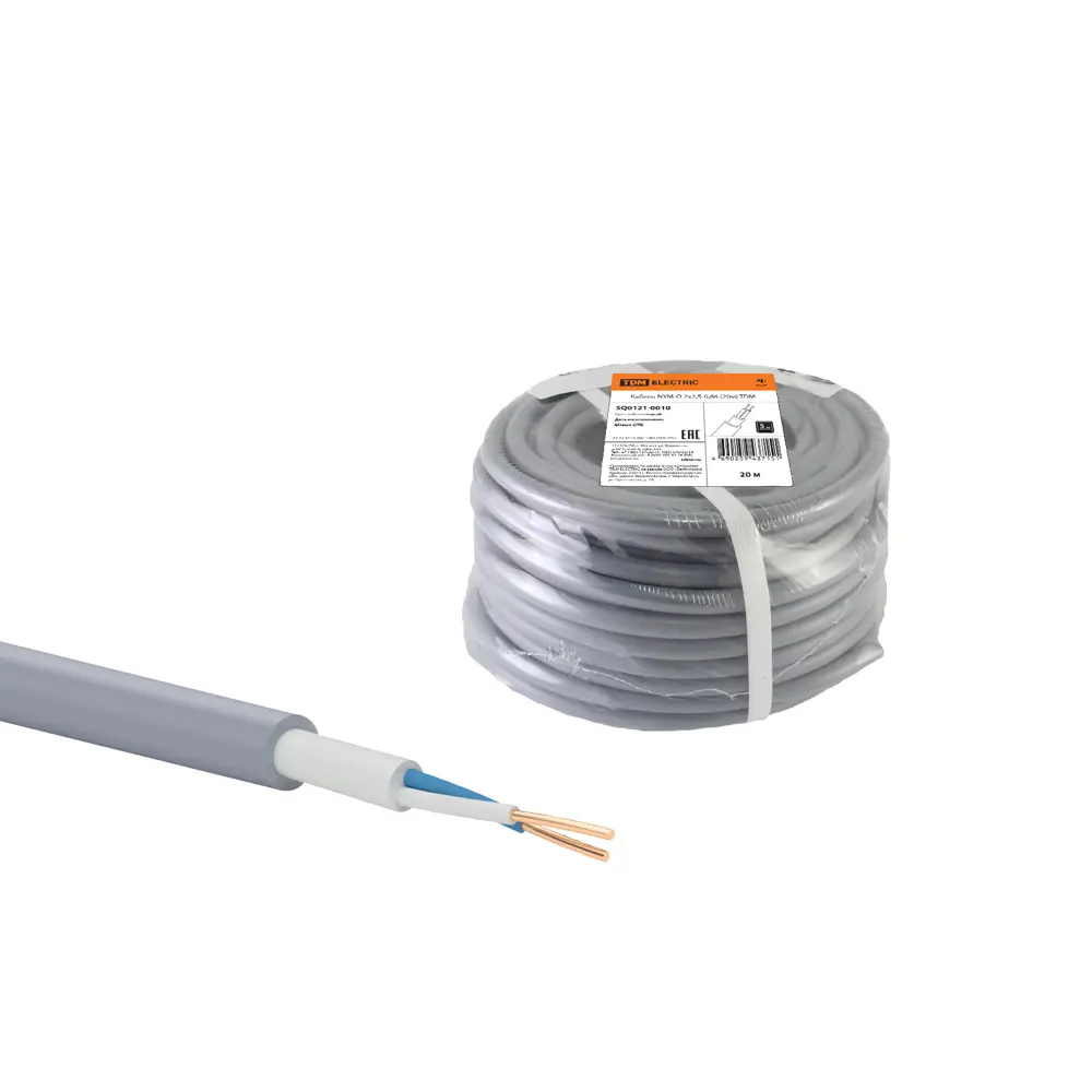 Кабель Tdm Electric NYM 2x2.5 20 м ГОСТ цвет серый STLM-2154612 - Вид №2