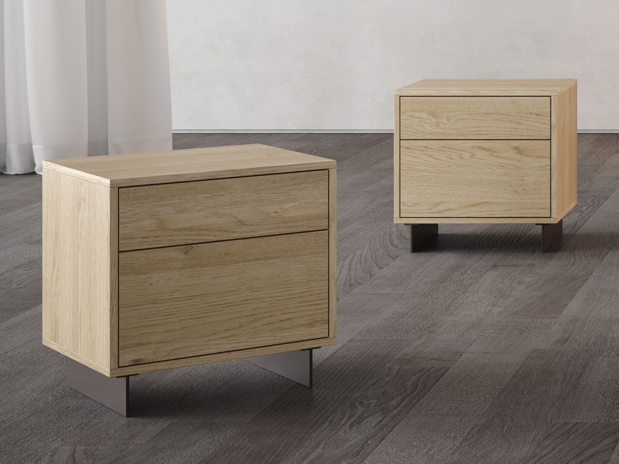 Деревянная прямоугольная тумбочка с ящиками Giessegi Берн ARCH-00032070