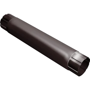 Труба круглая соединительная 90х1000 мм цвет шоколад